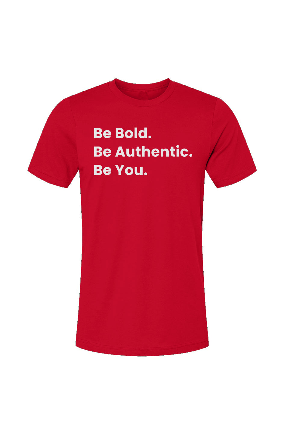 Bold, Authentic, You T-shirt in red